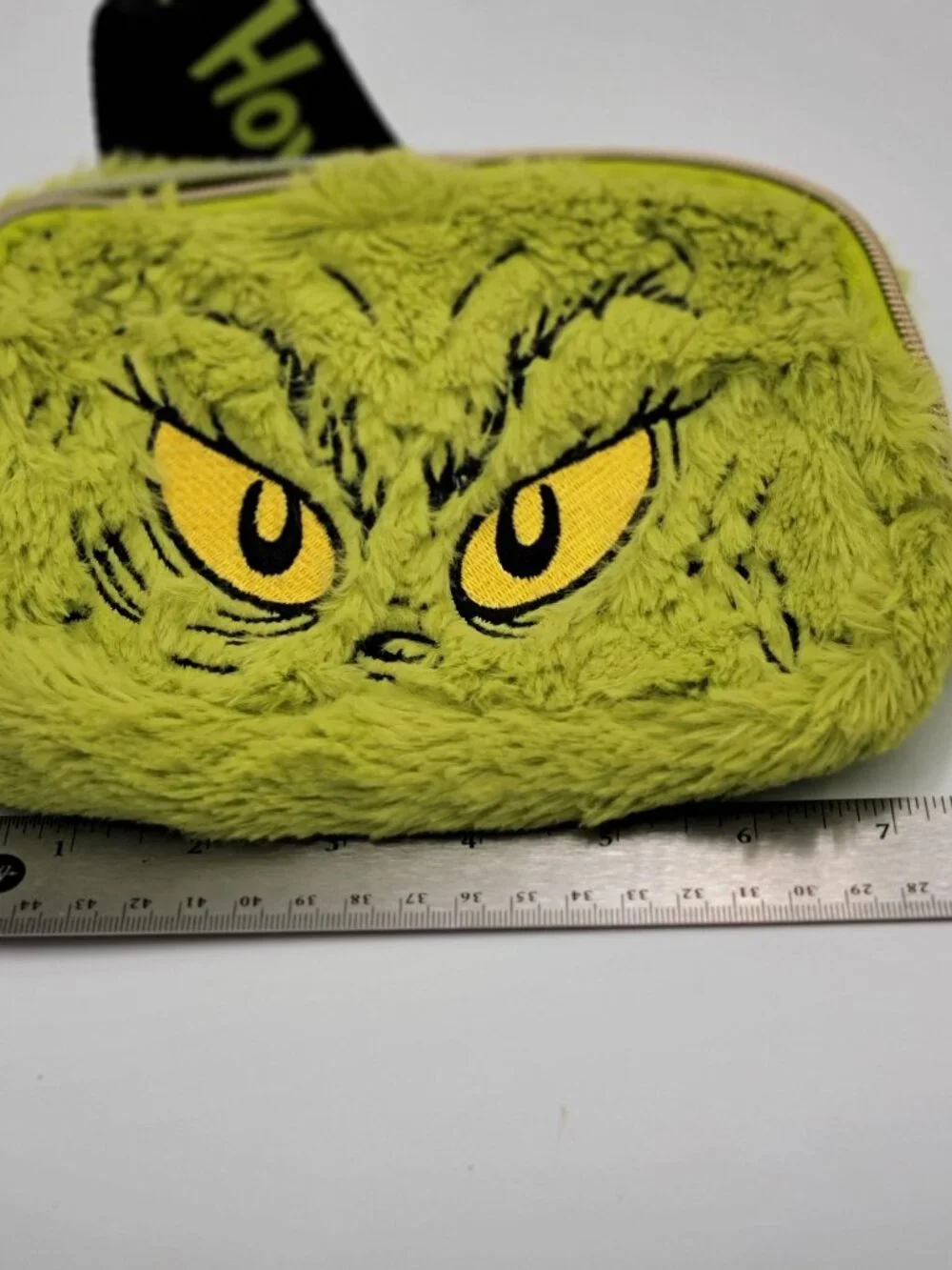 Bioworld Dr. Seuss The GrinchFurry Belt Bag - Fanny PackCrossbody Green